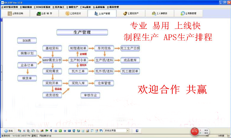 五金，機(jī)模，汽配行業(yè)ERP軟件 生產(chǎn)管理系統(tǒng)
