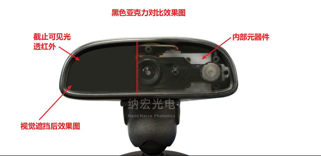 透紅外亞克力板對比效果 透紅外亞克力板對比效果